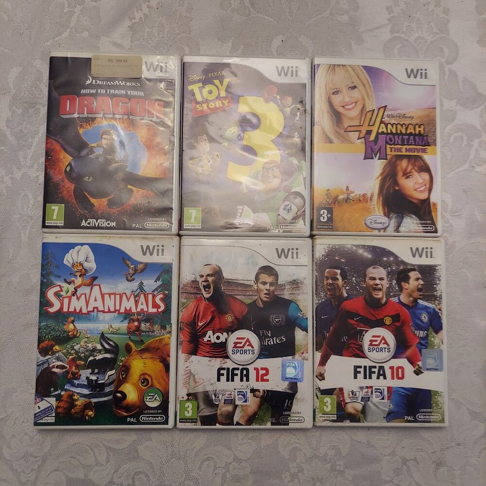 Wii Games Lot (PAL Europe Region Locked Version)
